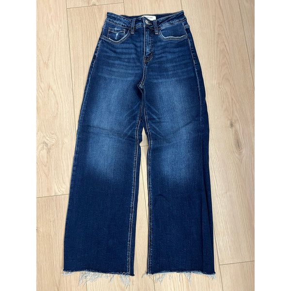 Lovervet Vervet Dark Wash High Rise Wide Leg Jeans Size 25
