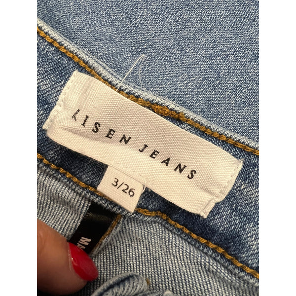 Risen Jeans Wide Leg Light Wash Jeans Size 3