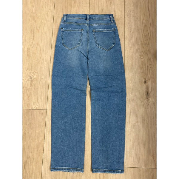 Kensie Jeans Vintage Luxe Ella High Rise Straight Leg Jeans Size 26