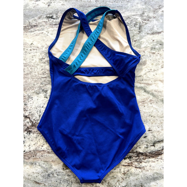 Capezio Royal Blue Leotard Youth Size Large