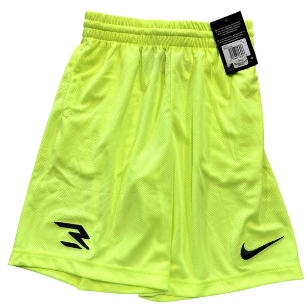 NWT Nike 3 Brand Neon Yellow Athletic Shorts Size Youth Medium
