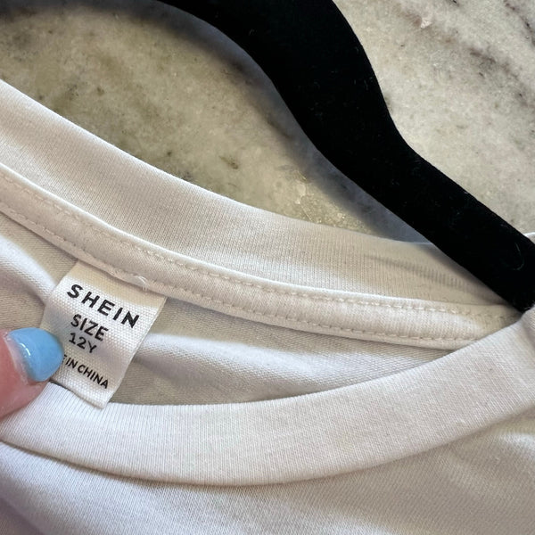 Los Angeles Black + White Star Back Graphic Tee Size Youth 12