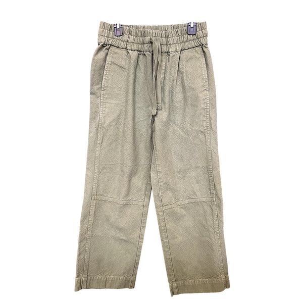 Everlane Organic Cotton Sage Green Elastic Wide Leg Pants Size Medium