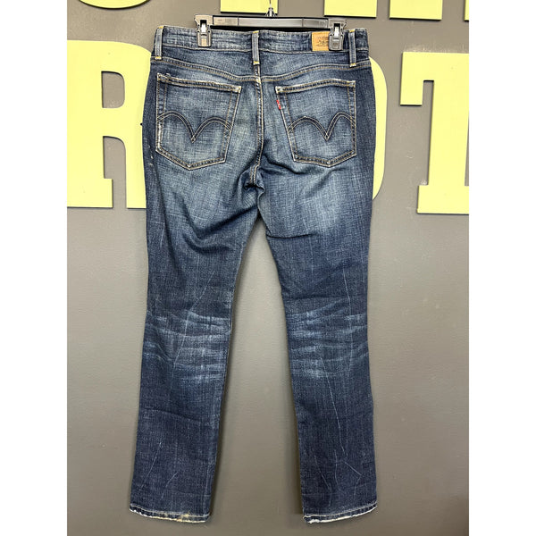 Levi's 501 Dark Wash Straight Leg Jeans Size 11