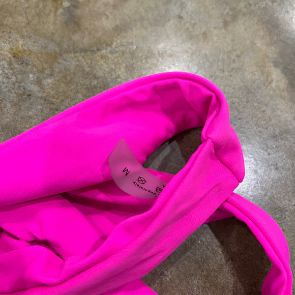 Hot Pink Cheeky Bikini Bottoms Medium