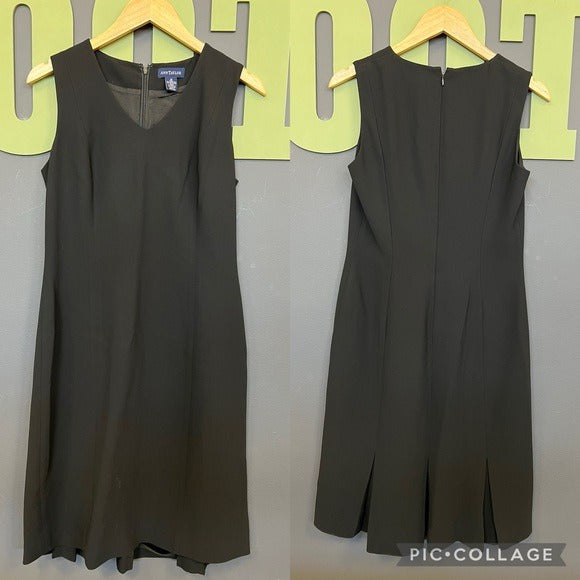 Ann Taylor Black Sleeveless Midi Dress Size 10