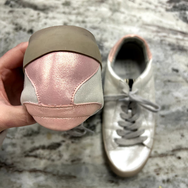 Shu Shop Pearl Sneakers Pink Accents Size 6