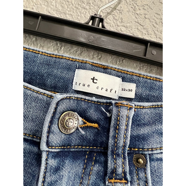 True Craft Men's Straight Leg Jeans Size 32X30