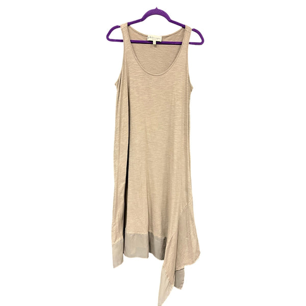 Philosophy Dresses Tan Scoop Neck Tank Midi Dress Size Large