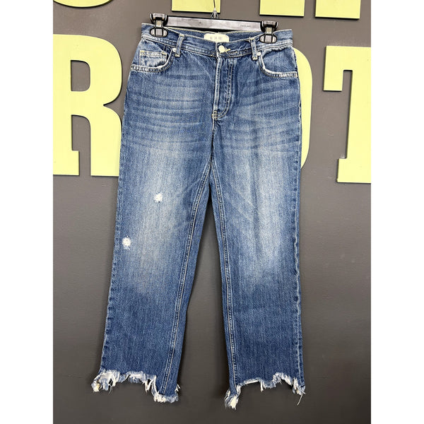 Free People We the Free Cropped Denim Jeans Size 26