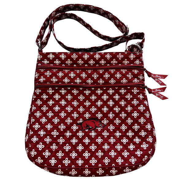 Vera Bradley Red Razorback Cotton Crossbody