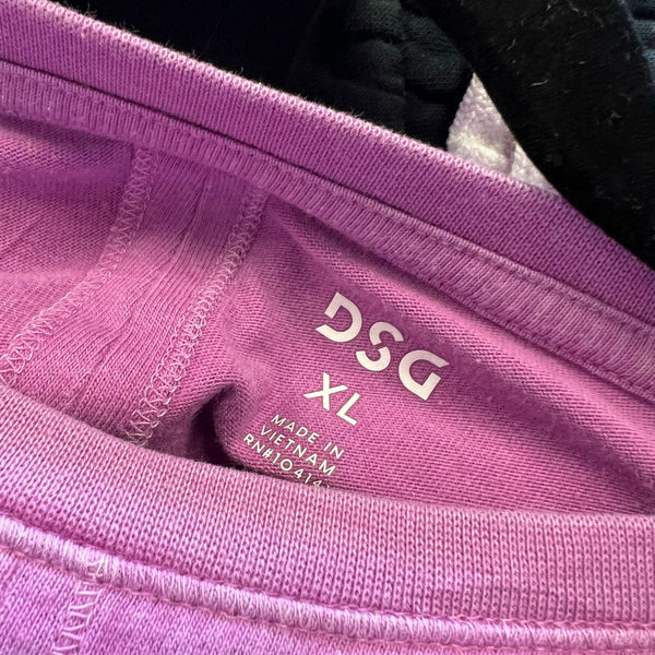 DSG Girls Lightwight Purple Long Sleeve Activewear Tee Youth XL