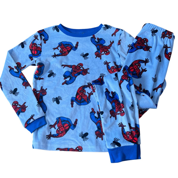 Marvel Plush Spider Man Pajama Set Boys Size 10