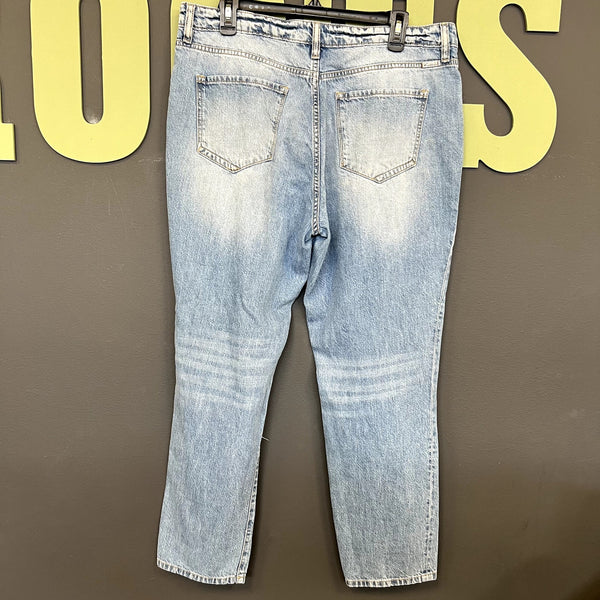 KanCan Light Wash Straight Leg Distressed Cotton Jeans Size 30