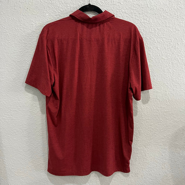 Chap's Men's Maroon Butter Soft Polo Size Medium