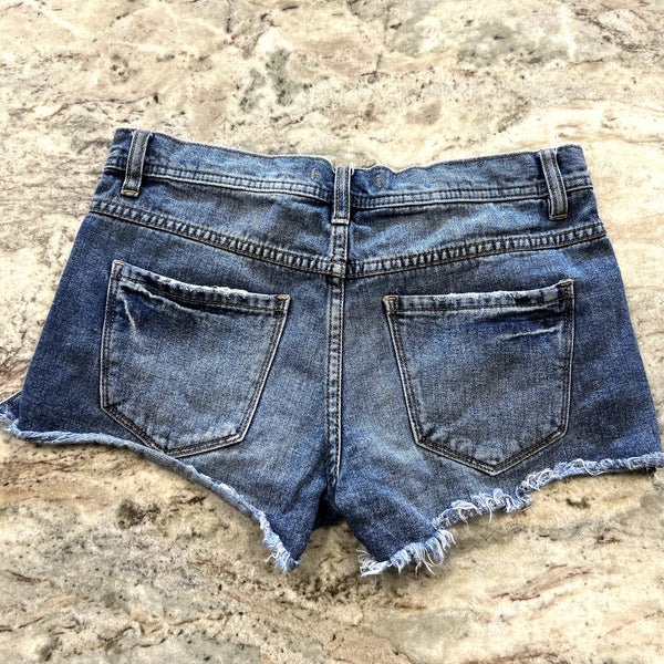 Free People Denim Distressed Cutoff Shorts Size 25
