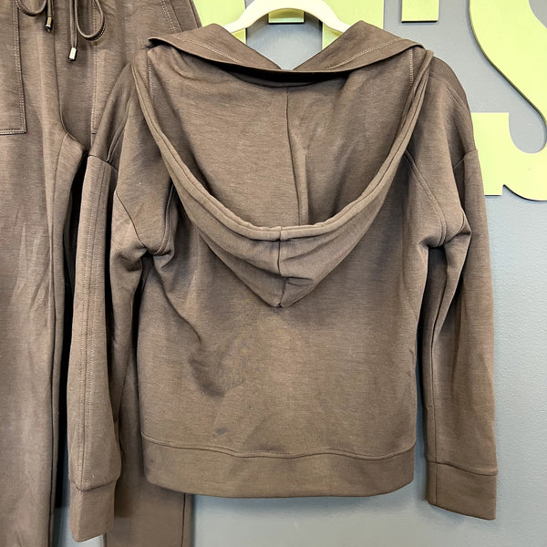 Cable & Gauge Studio Butter Soft Brown Two Piece Set Size XS