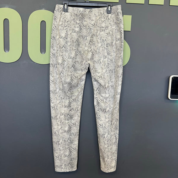 NWT See + Be Seen Plus Size Suede Snake Print Straight Leg Elastic Pants 2X