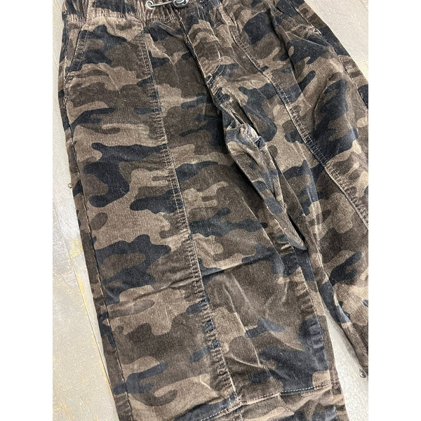 No Boundaries Camo Corduroy Parachute Pants Size XXS