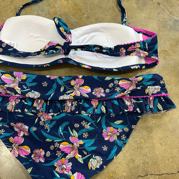 Jessica Simpson Floral 2 Piece Bikini Size XL