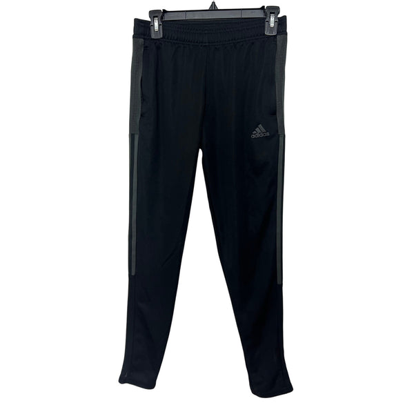 Adidas 3 Stripe Black + Gray Joggers Size XS