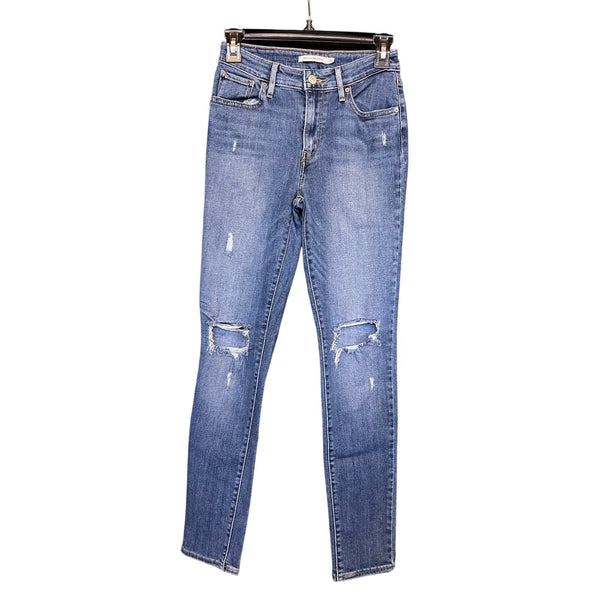 Levi's 721 High Rise Medium Wash Ankle Skinny Jeans Size 26