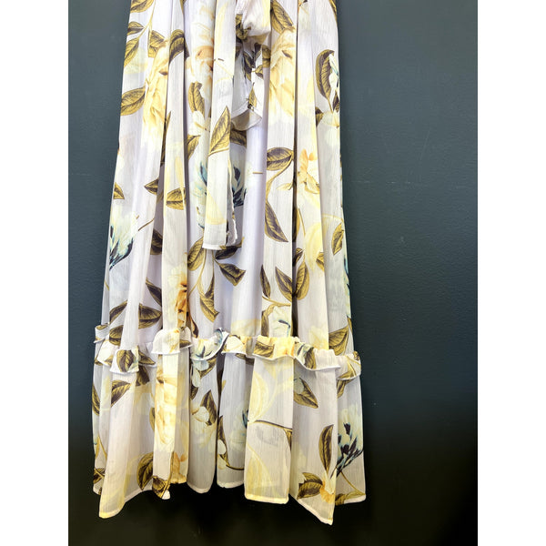 NWT Calvin Klein Lavender Floral Maxi Dress Size 18W