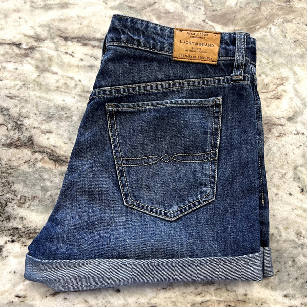 Lucky Brand Cuffed Boyfriend Shorts Size 27