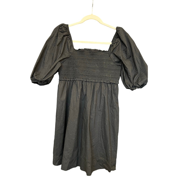 American Eagle Smocked Square Neck Bubble Sleeve Mini Dress Small
