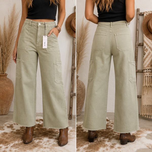 NWT Risen Light Green Carpenter Jeans Size 31