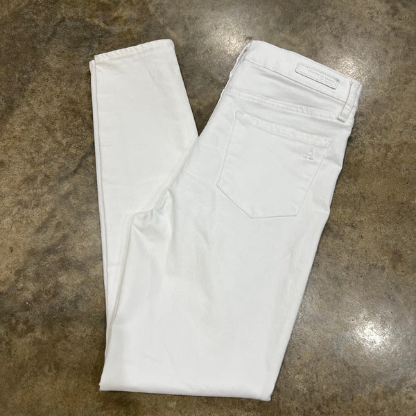 NWT Articles of Society Heather Crop High Rise White Skinny Jeans Size 27