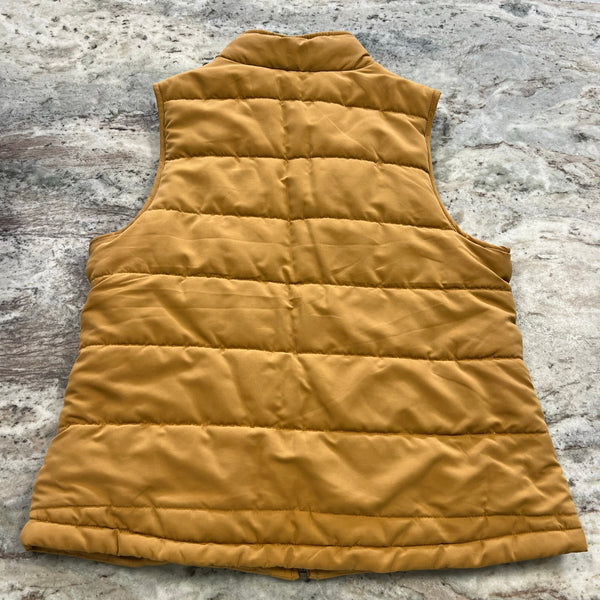 Natural Reflections Quilted Mustard Vest Size Medium