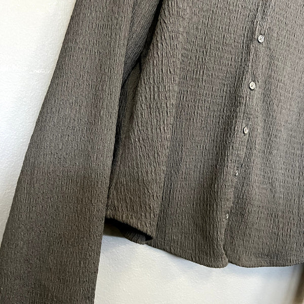 No Boundaries Black Button Down Blouse Size 3XL