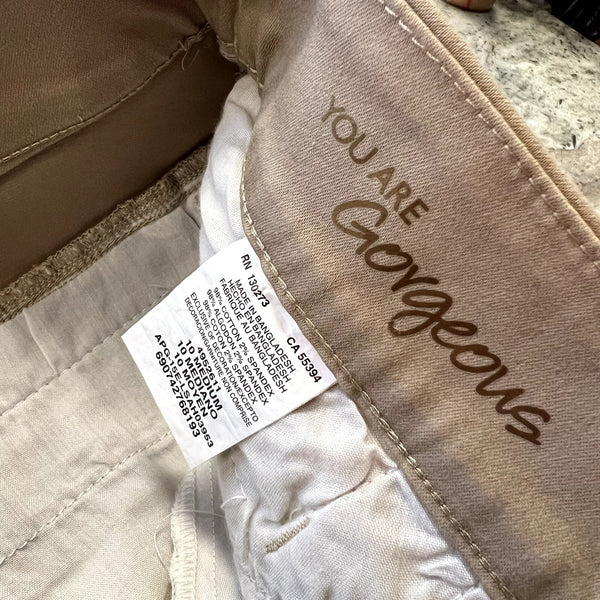 NWT Lee Style Up Barely Bootcut Khaki Pants Size 10