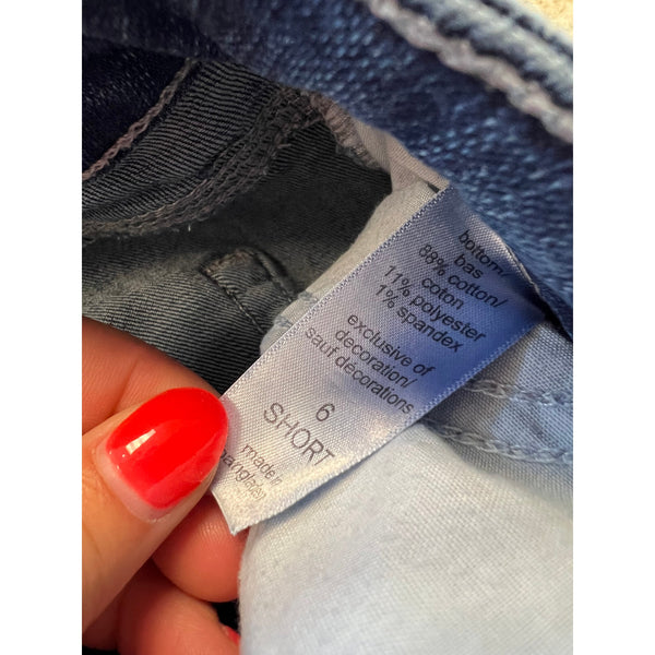 Maurice's Dark Wash Straight Leg Jeans Size 6 Short