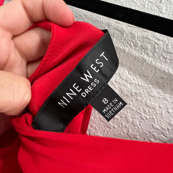 Nine West Red Spaghetti Strap Mini Dress Size 8
