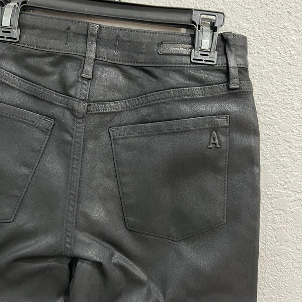 NWT Articles of Society Hilary Breakwater Coated Black Skinny Jeans Size 24