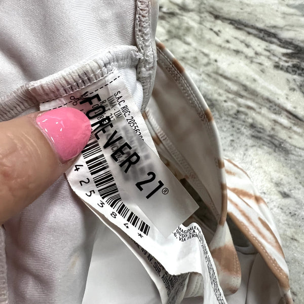Forever 21 Brown Zebra Bikini Top Medium