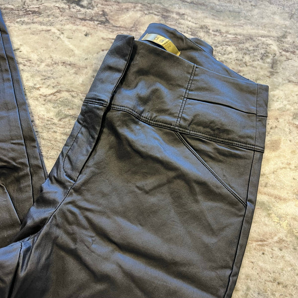 Dazz Women's Faux Leather Skinny Dress Pants Size Large