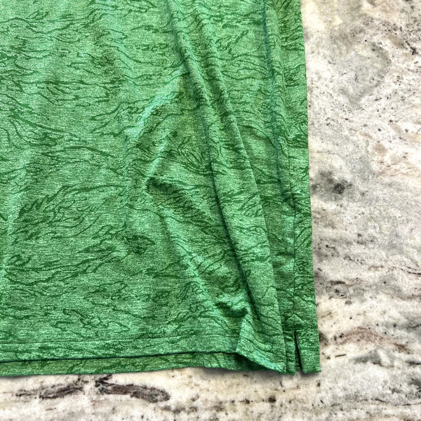 Under Armour Boys Green Collared Polo Size Youth XL