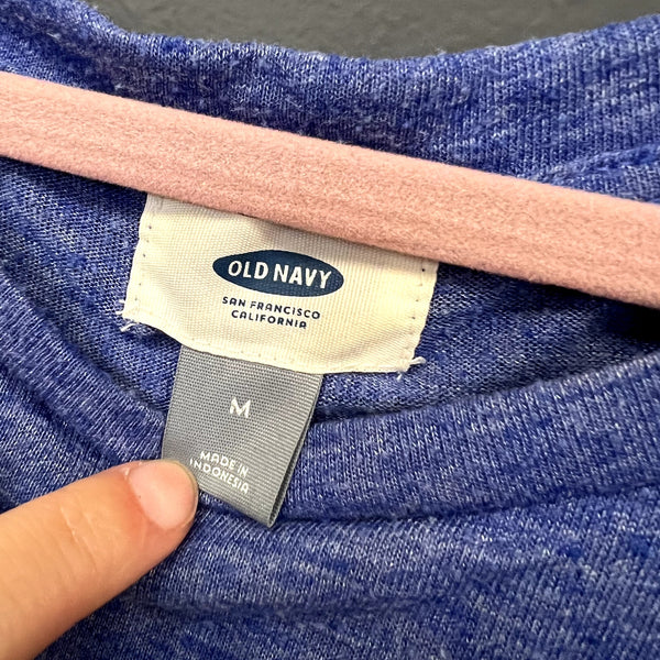 Old Navy Heather Blue Boxy Fit Tee Size Medium