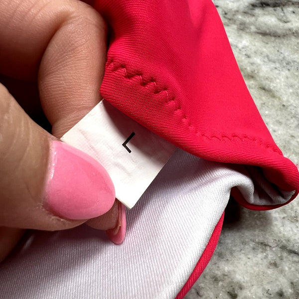 Women's Red Bikini Top Size Large