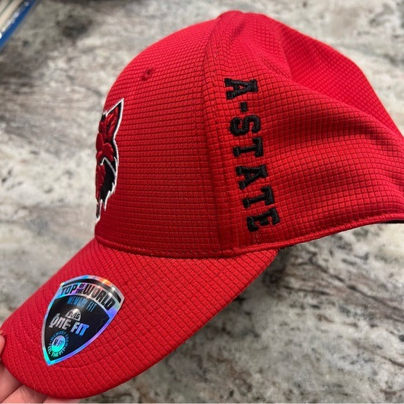 NWT Astate Memory Fit Red Red Wolf Hat Cap