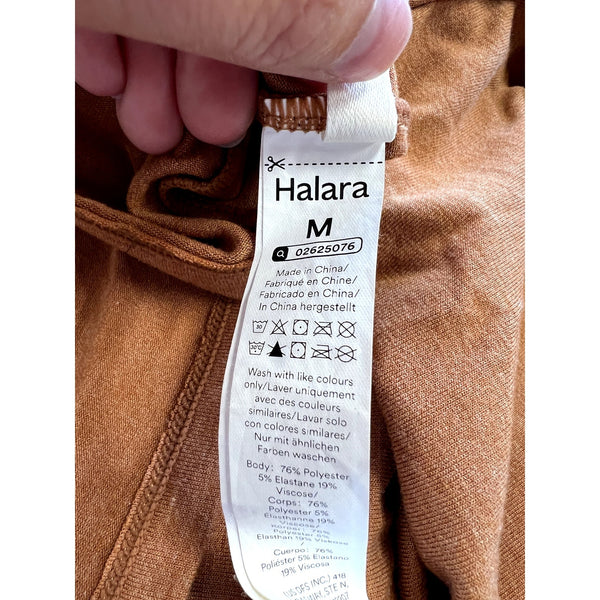 Halara Orange Side Slit Maxi Cotton Swim Cover Up Medium