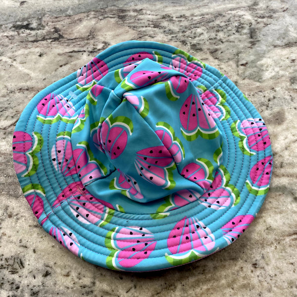 Dolphin Love Girls Watermelon Sun Hat Size 3T