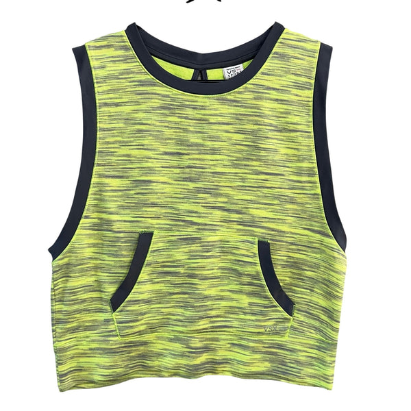 VSX Sport Neon Heathered Yellow Athletic Tank Size XS