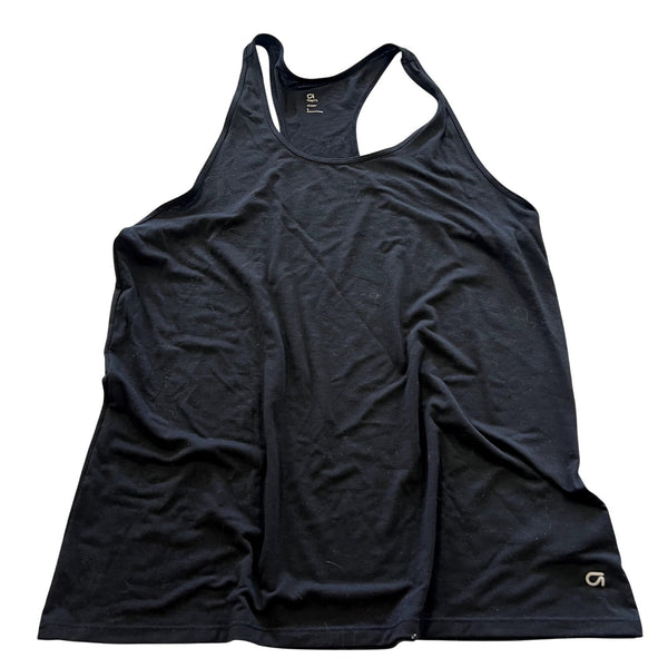 Gap Fit Moisture Wicking Black Racerback Tank Top Large