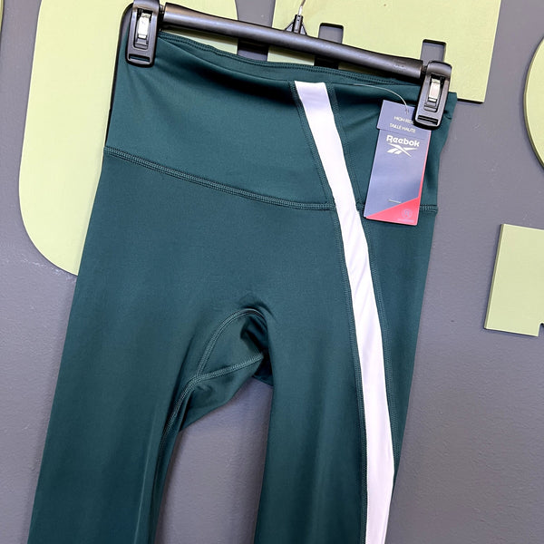 NWT Reebok Women's High Rise Training Leggings Forrest Green Small