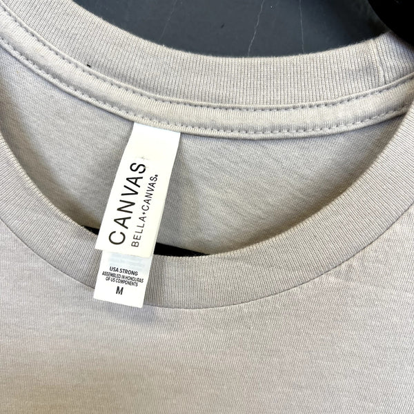 Bella Canvas "Lucky Mama" Sand Graphic Tee Medium