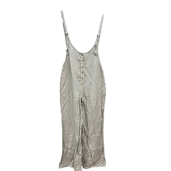 Revolve Amuse Society Linen Striped Overalls Medium